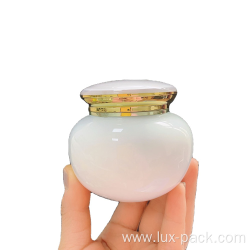 New design Cosmetic Ceramic Cream Jar